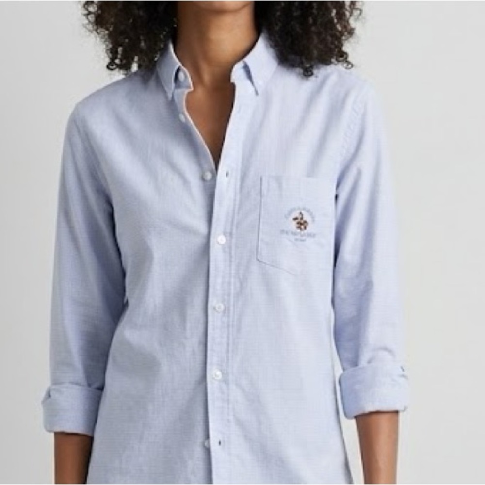 Santa Barbara Polo & Racquet Club Vintage Long Sleeve Button Down Large